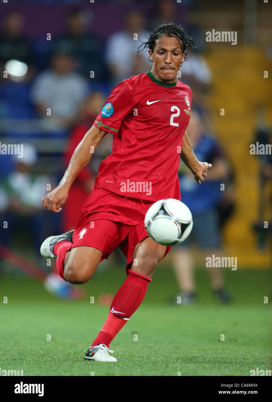 BRUNO ALVES PORTUGAL EURO 2012 STADE METALIST KHARKIV UKRAINE Ukraine 17 juin 2012 Banque D'Images