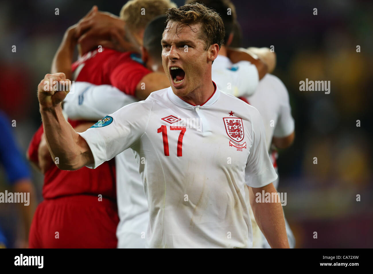 SCOTT PARKER LE SIFFLET FINAL L'ANGLETERRE V L'UKRAINE EURO 2012 DONBASS ARENA DONETSK UKRAINE Ukraine 19 juin 2012 Banque D'Images