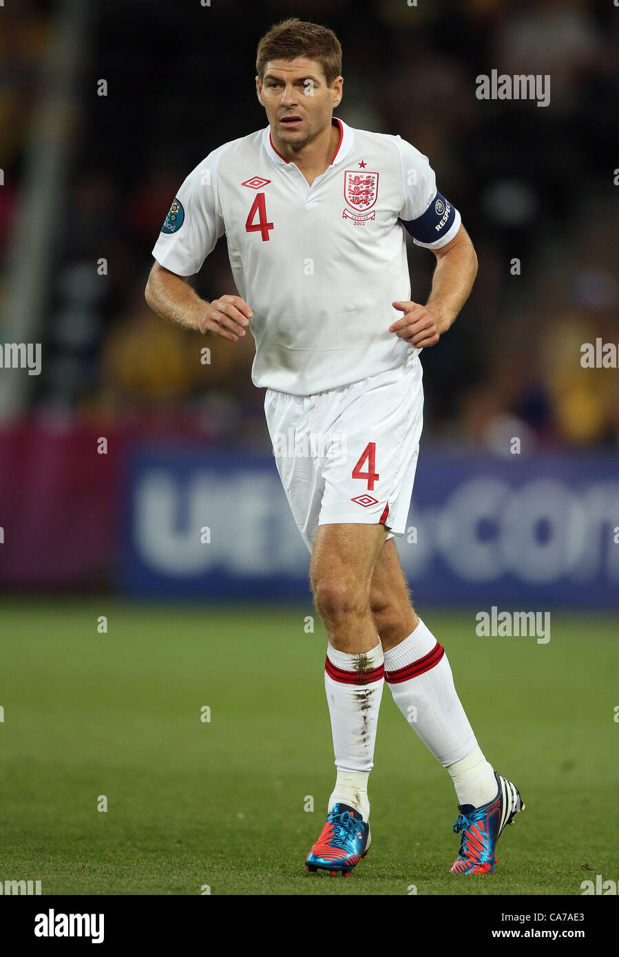 STEVEN GERRARD ANGLETERRE DONBAS ARENA DONETSK UKRAINE 19 Juin 2012 Banque D'Images