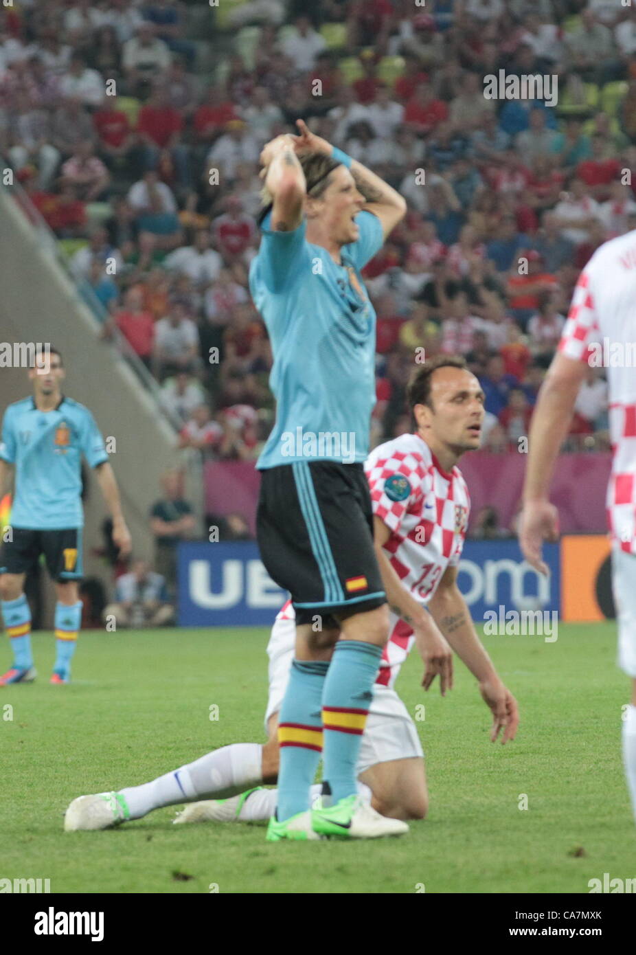 Sport Football Homme De Football Uefa Euro 2012 Banque d'image et