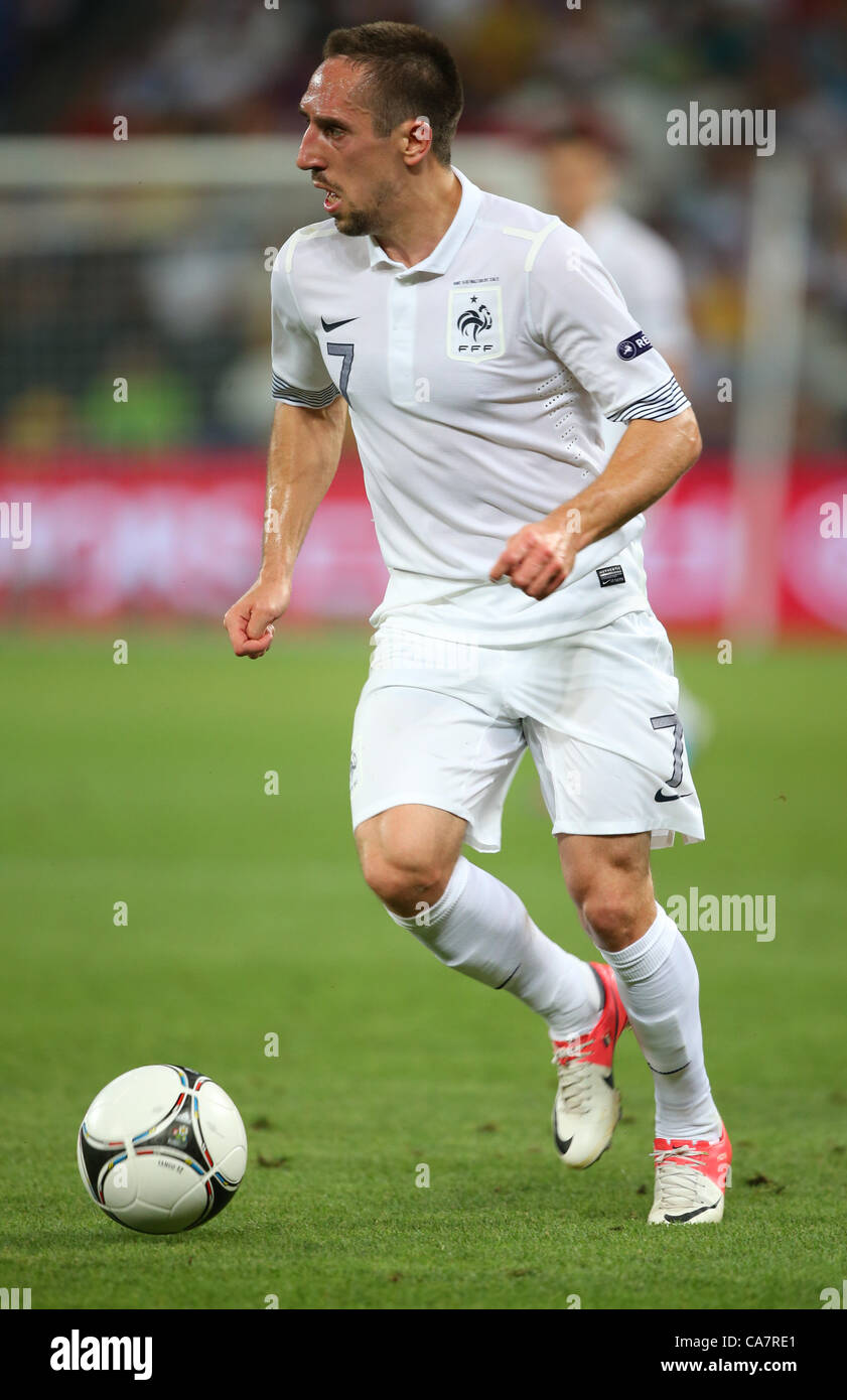 FRANCK RIBERY Espagne V France EURO 2012 DONBASS ARENA DONETSK UKRAINE 23 Juin 2012 Banque D'Images
