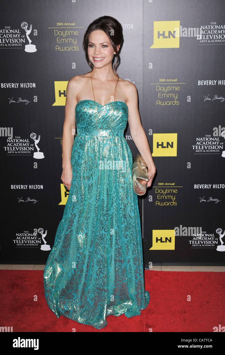 Molly Burnett aux arrivées pour pendant la journée, animation Creative Arts Emmy Awards, Beverly Hilton Hotel, Los Angeles, CA, 23 juin 2012. Photo par : Elizabeth Goodenough/Everett Collection/Alamy Live News Banque D'Images