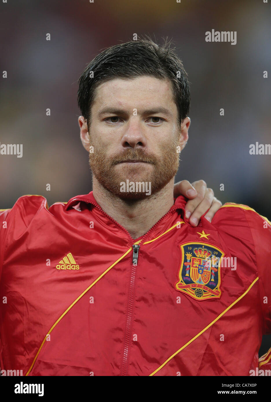 XABI ALONSO, Espagne/FRANCE La DONBASS ARENA DONETSK UKRAINE 23 Juin 2012 Banque D'Images