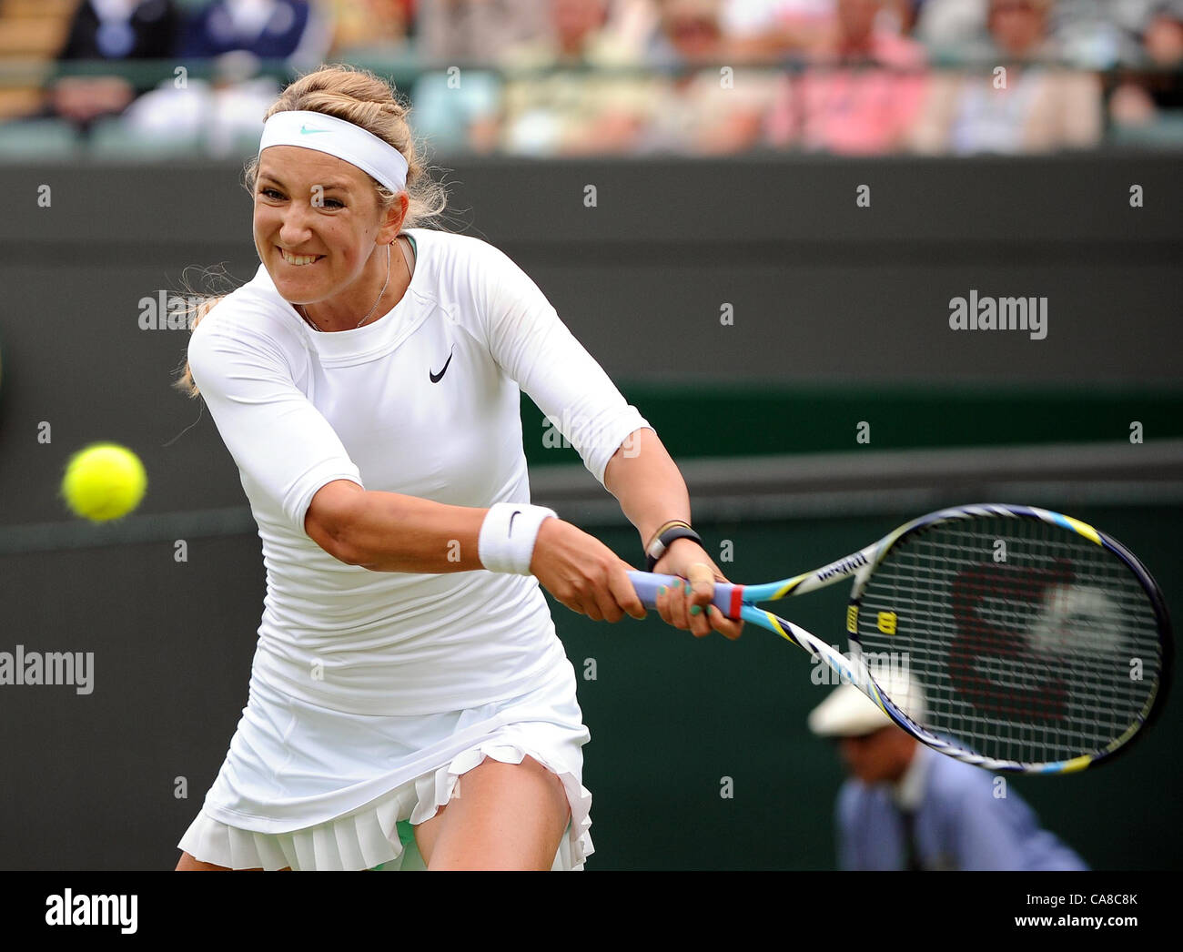VICTORIA AZARENKA BÉLARUS LE ALL ENGLAND TENNIS CLUB WIMBLEDON Londres Angleterre 26 Juin 2012 Banque D'Images