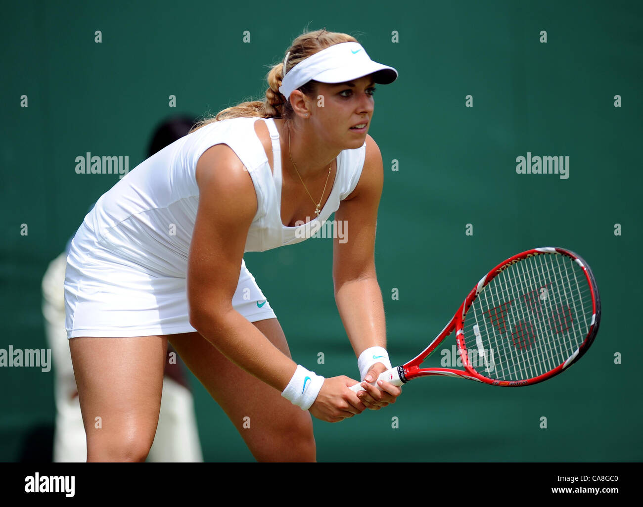 SABINE LISICKI ALLEMAGNE ALLEMAGNE LE ALL ENGLAND TENNIS CLUB WIMBLEDON Londres Angleterre 27 Juin 2012 Banque D'Images