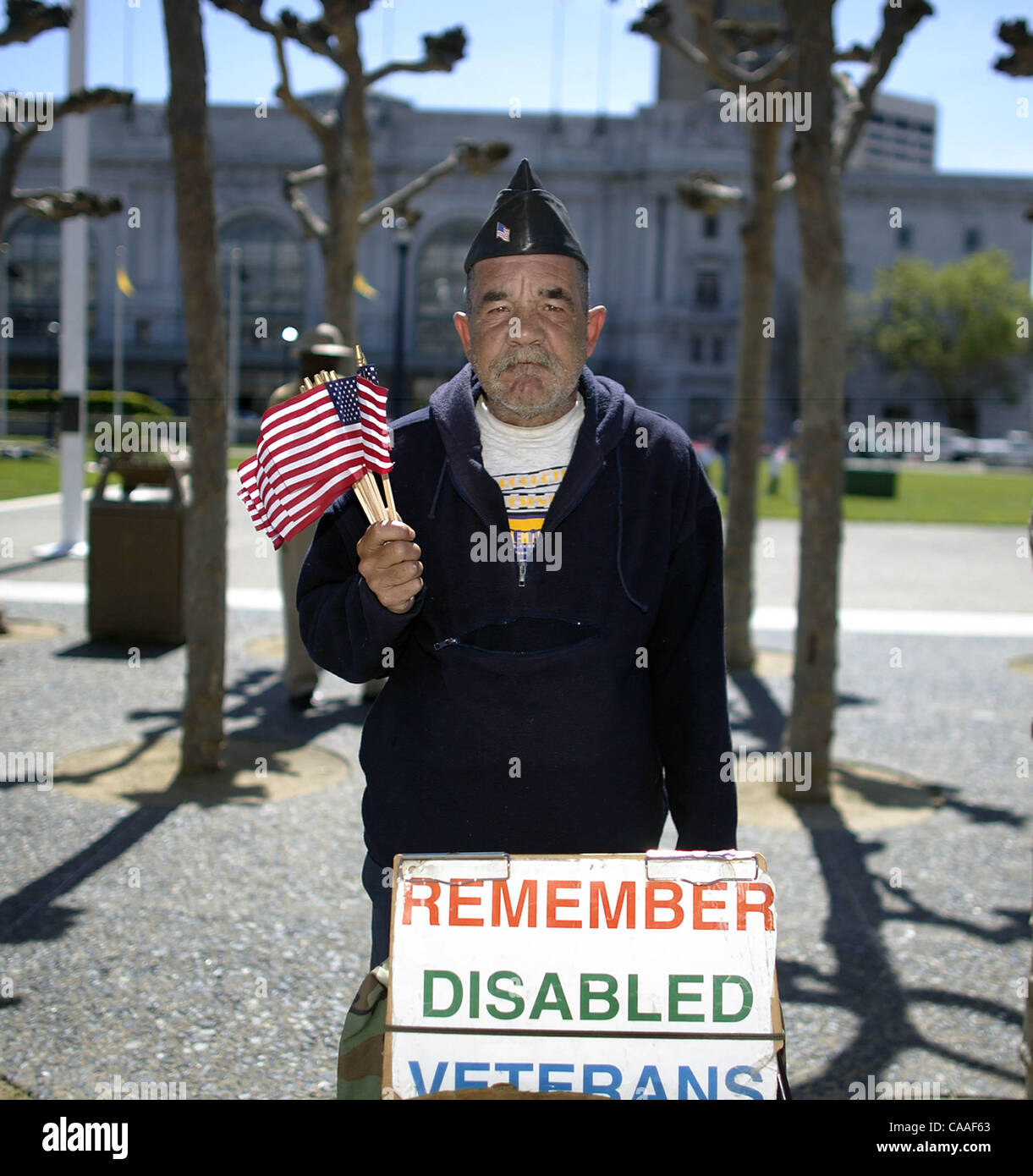 Mar 29, 2003 ; San Francisco, CA, USA ; San Francisco prend en charge le rassemblement des troupes. Banque D'Images