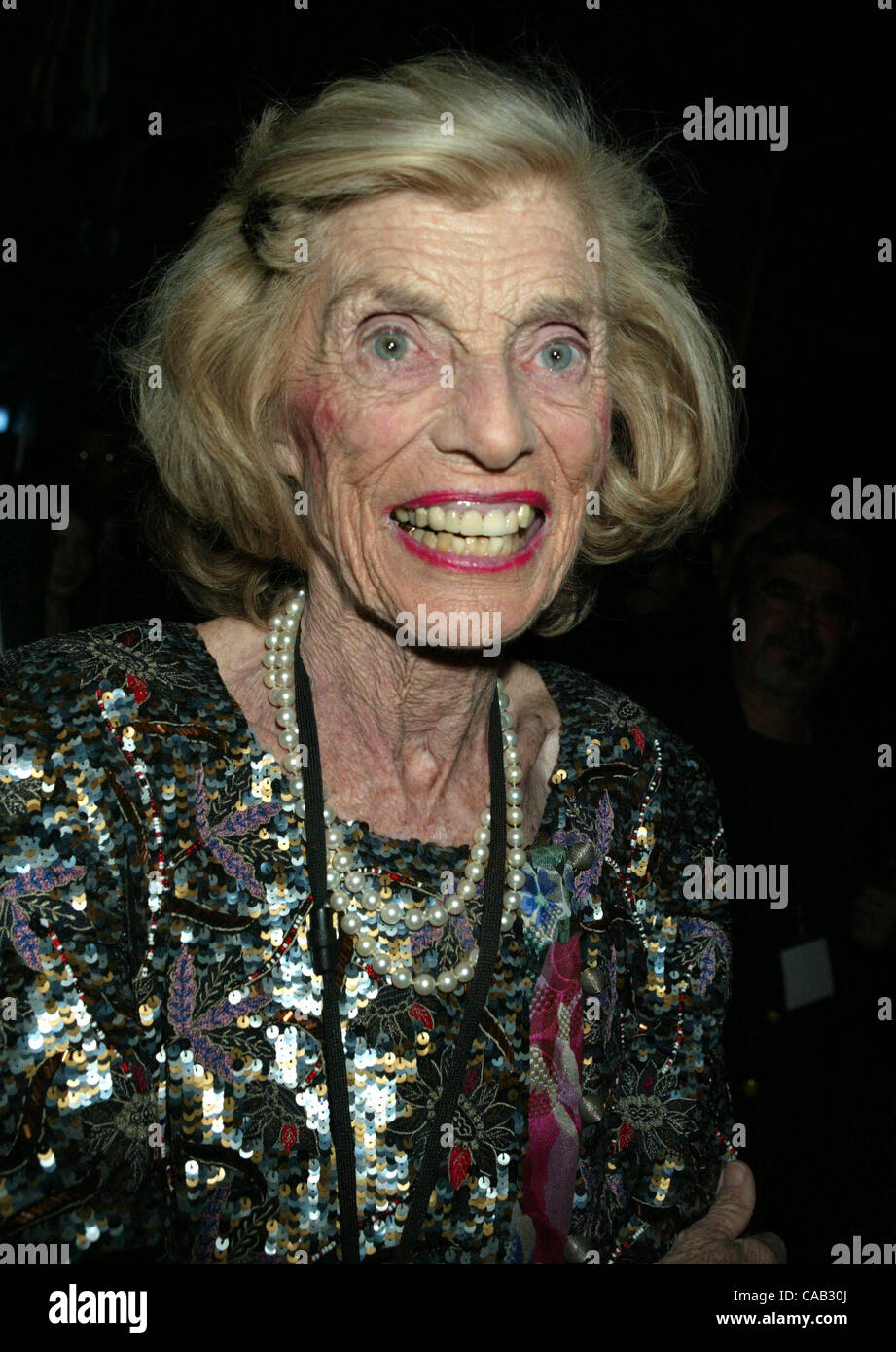 Apr 07, 2004 ; New York, NY, USA ; Eunice Kennedy Shriver à la Volvo Pour La Vie Awards au Times Square Studios. Banque D'Images