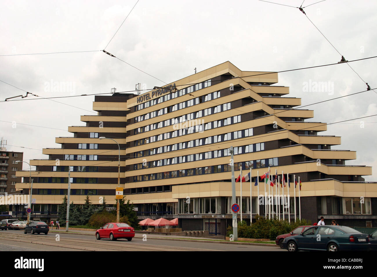 Jun 10, 2004 ; Prague, République tchèque ; Hotel Pyramida, Prague. Banque D'Images