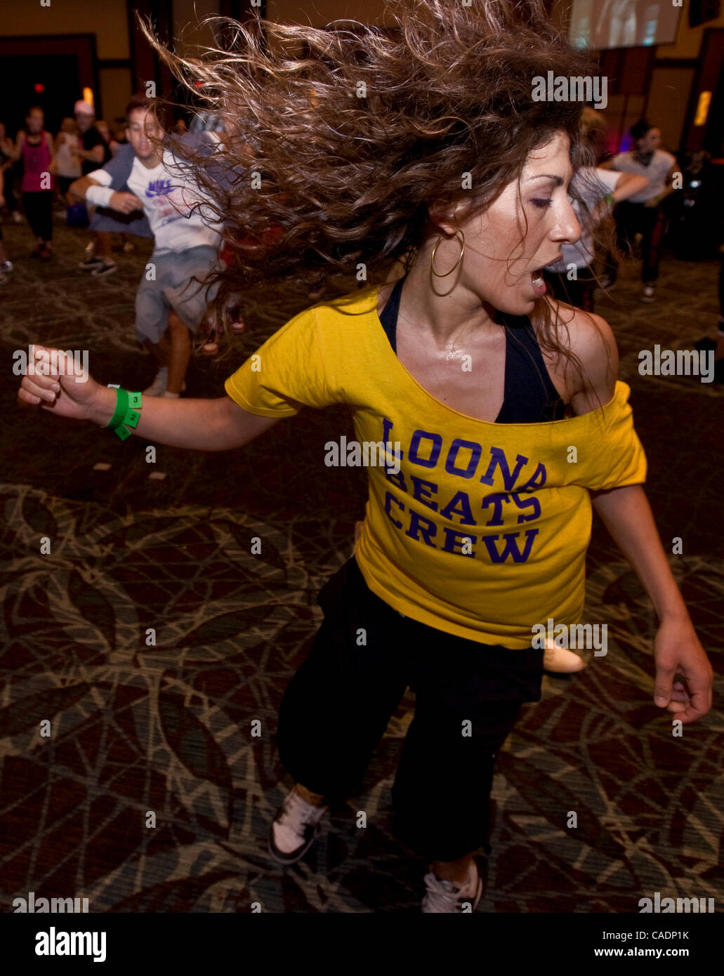 Juillet 27, 2010 - Las Vegas, Nevada, USA - l'atelier de danse se déplace en milieu urbain est réalisée au cours de la 2010 International Hip Hop Dance Championnat tenu au Red Rock Resort. Des équipes de cinq à huit danseurs de villes à travers les Etats-Unis sont en concurrence au cours de deux jours pour gagner une place dans le Wor Banque D'Images