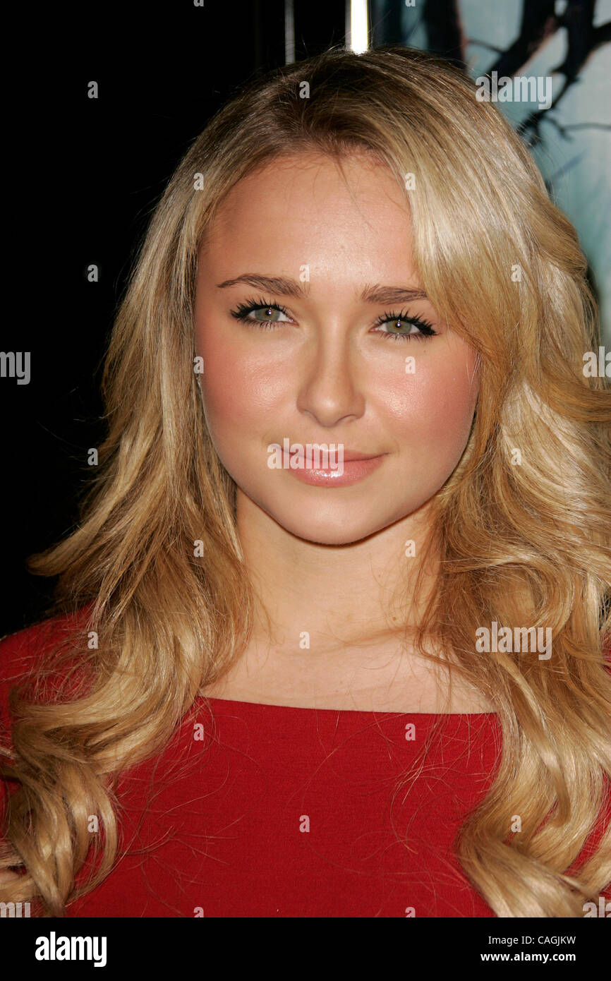 Jan 31, 2008 - Hollywood, Californie, USA - Actrice Hayden Panettiere arrivant à 'Les Chroniques de Spiderwick" Los Angeles Premiere tenue sur le Studios Paramount Lot. (Crédit Image : © Lisa O'Connor/ZUMA Press) Banque D'Images