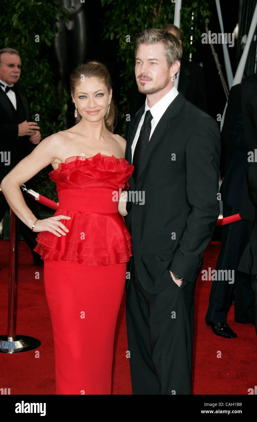 Jan 27, 2008 - Los Angeles, Californie, USA - Acteurs REBECCA GAYHEART et ERIC DANE arrivant à la 14e Conférence annuelle des Screen Actors Guild Awards tenue au Shrine Auditorium à Los Angeles. (Crédit Image : © Lisa O'Connor/ZUMA Press) Banque D'Images