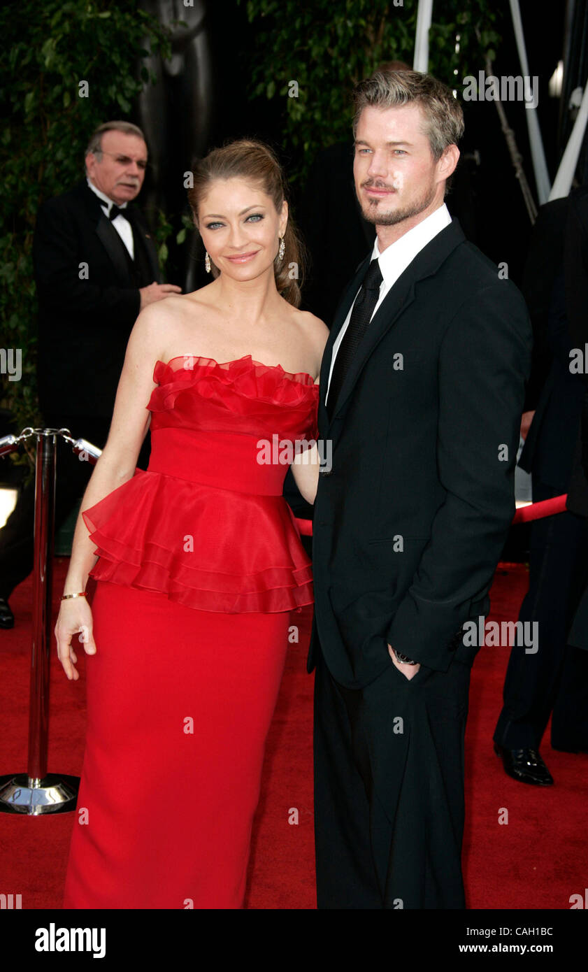 Jan 27, 2008 - Los Angeles, Californie, USA - Acteurs REBECCA GAYHEART et ERIC DANE arrivant à la 14e Conférence annuelle des Screen Actors Guild Awards tenue au Shrine Auditorium à Los Angeles. (Crédit Image : © Lisa O'Connor/ZUMA Press) Banque D'Images