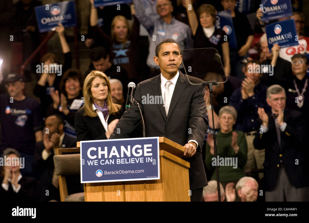 Jan 30, 2008 - Highlands Ranch, Colorado, USA - Barack Obama lors de son meeting à Denver, Colorado. (Crédit Image : © Beth Schneider/Beth Schneider /ZUMA Press) Banque D'Images