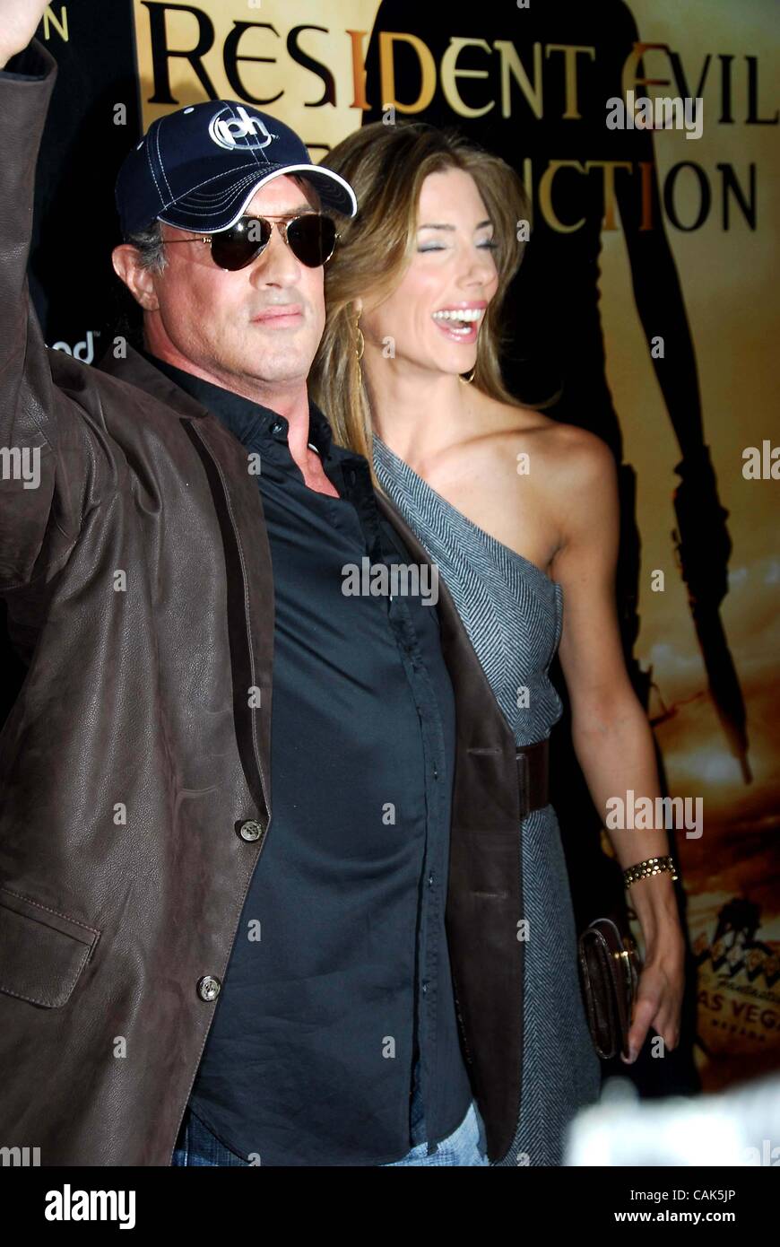 20 septembre 2007 - Hollywood, Californie, États-Unis - K54745EG.PREMIÈRE MONDIALE DE RESIDENT EVIL : EXTINCTION, .au Planet Hollywood Resort Hotel and Casino, LAS VEGAS, NEVADA 09-20-2007.(Image Crédit : Â© Ed Geller/Globe Photos/ZUMAPRESS.com) Banque D'Images