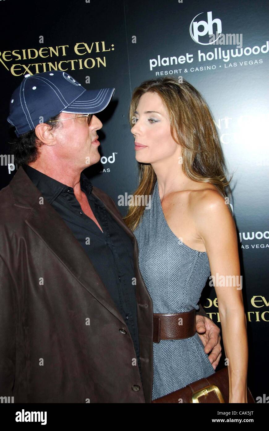 20 septembre 2007 - Hollywood, Californie, États-Unis - K54745EG.PREMIÈRE MONDIALE DE RESIDENT EVIL : EXTINCTION, .au Planet Hollywood Resort Hotel and Casino, LAS VEGAS, NEVADA 09-20-2007.(Image Crédit : Â© Ed Geller/Globe Photos/ZUMAPRESS.com) Banque D'Images