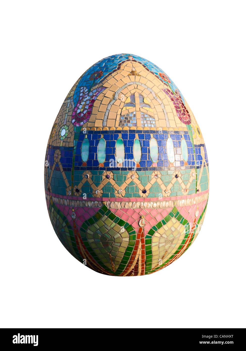 Elizabeth de Ath's Regency Egg, London, UK 26 Mars 2012 Banque D'Images