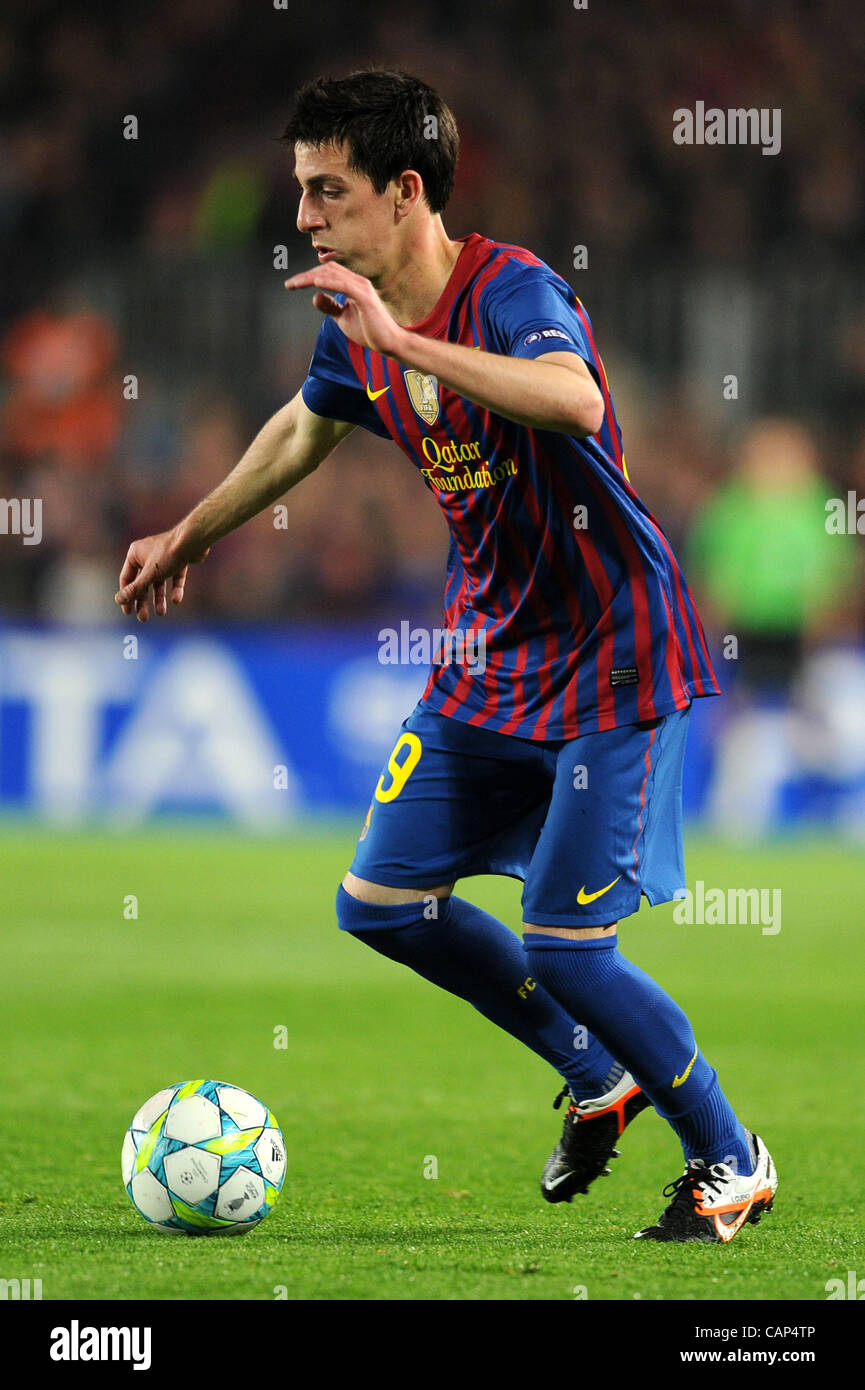 Isaac Cuenca (Barcelone), 3 avril 2012 - Football : Football / Ligue des Champions 2e quart de finale match aller entre FC Barcelona 3-1 AC Milan au Camp Nou à Barcelone, Espagne. (Photo de Maurizio Borsari/AFLO) [0855] Banque D'Images