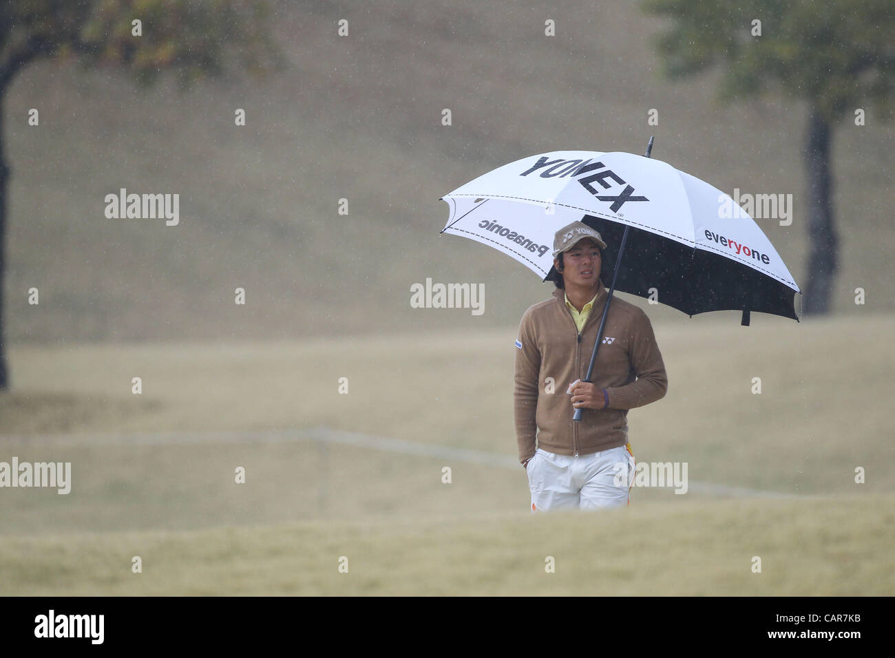 Ryo Ishikawa, le 11 avril 2012 - Golf : 20e Japon Golf Tour Homemate Jeton Cup 2012, à tour Pro-Am Tado Jeton Country Club Nagoya, MIF, le Japon. (Photo par Akihiro Sugimoto/AFLO SPORT) [1080] Banque D'Images