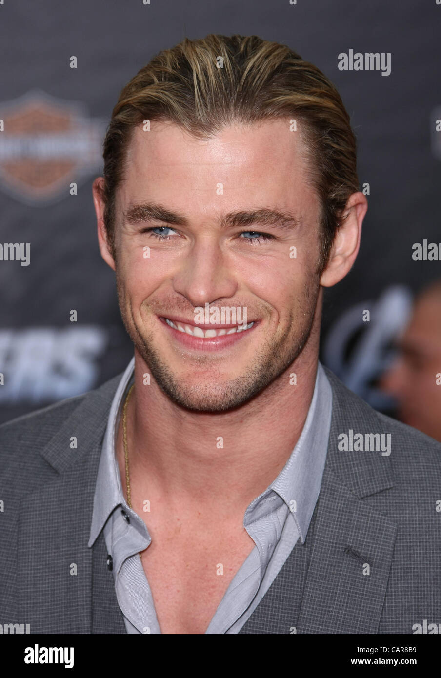 CHRIS HEMSWORTH THE AVENGERS. Première mondiale HOLLYWOOD LOS ANGELES CALIFORNIA USA 11 avril 2012 Banque D'Images