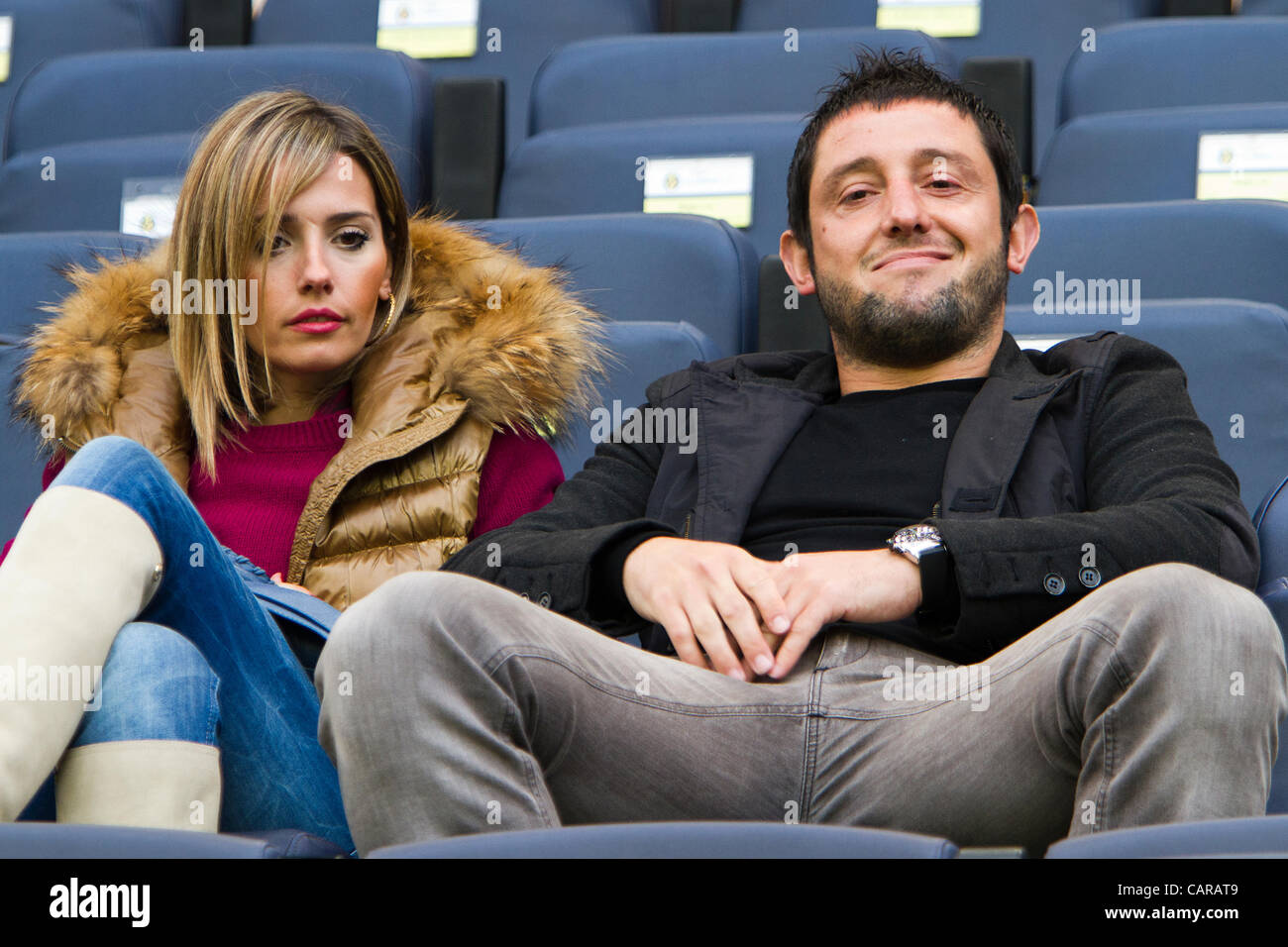 Espagne Football - Liga BBVA - Villareal CF vs Malaga CF -Journée 33 - 12/04/2012 - Stade El Madrigal, Villareal (Castellón) --------------- Banque D'Images