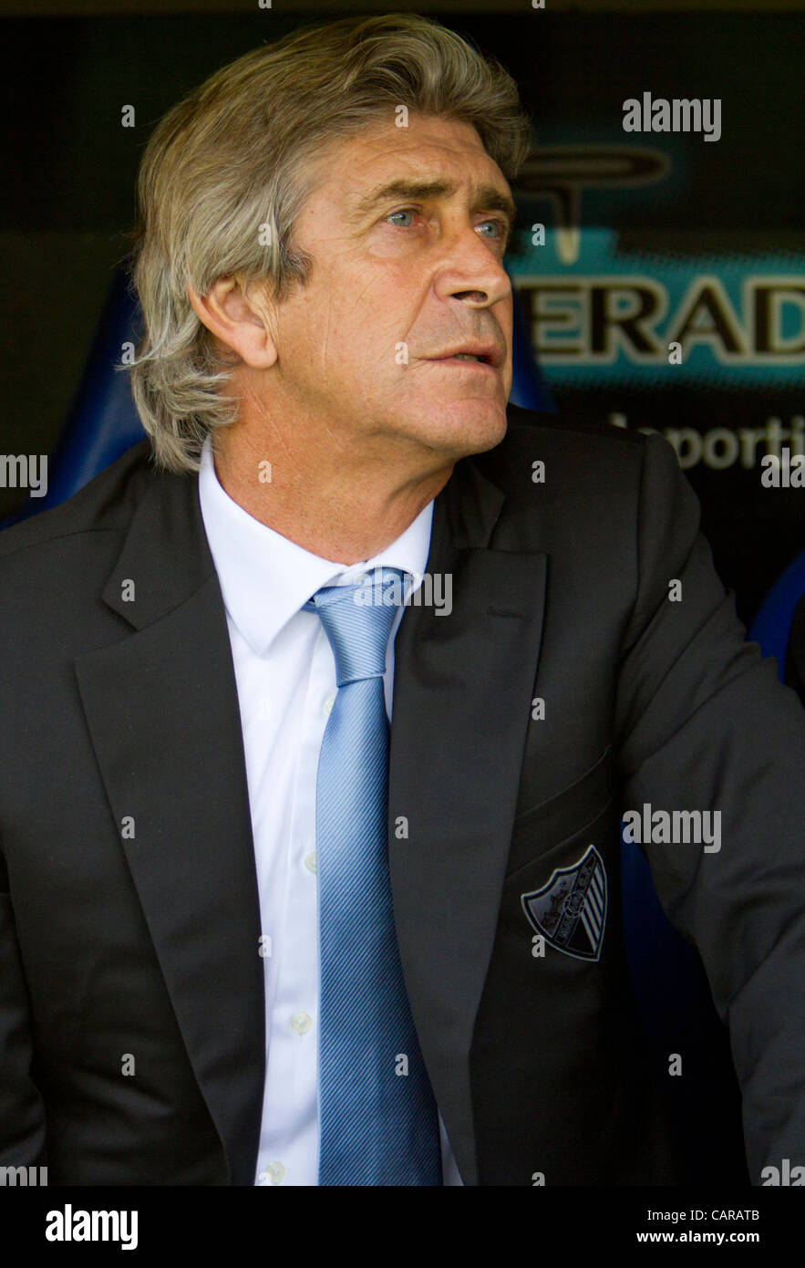 Espagne Football - Liga BBVA - Villareal CF vs Malaga CF -Journée 33 - 12/04/2012 - Stade El Madrigal, Villareal (Castellón) --------------- Banque D'Images