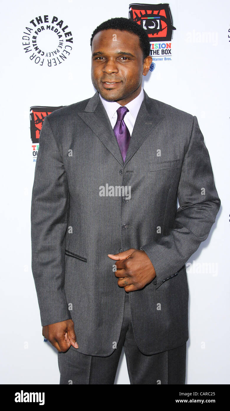 12 avril 2012 - Los Angeles, Californie, États-Unis - Darius McCrary. Warner Bros.Television Group-Out du Fort pièce tenue au Paley Center for Media, Los Angeles,USA.12 Avril - 2012 (Crédit Image : Â©/TLeopold ZUMAPRESS.com)/Photos Globe Banque D'Images