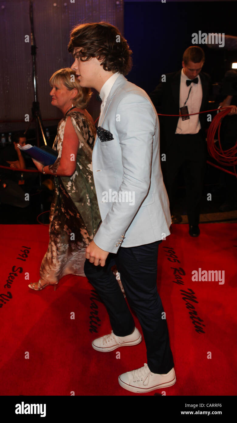 Une Direction sur le tapis rouge à la Melbourne Logie Awards, le 15 avril 2012. Banque D'Images