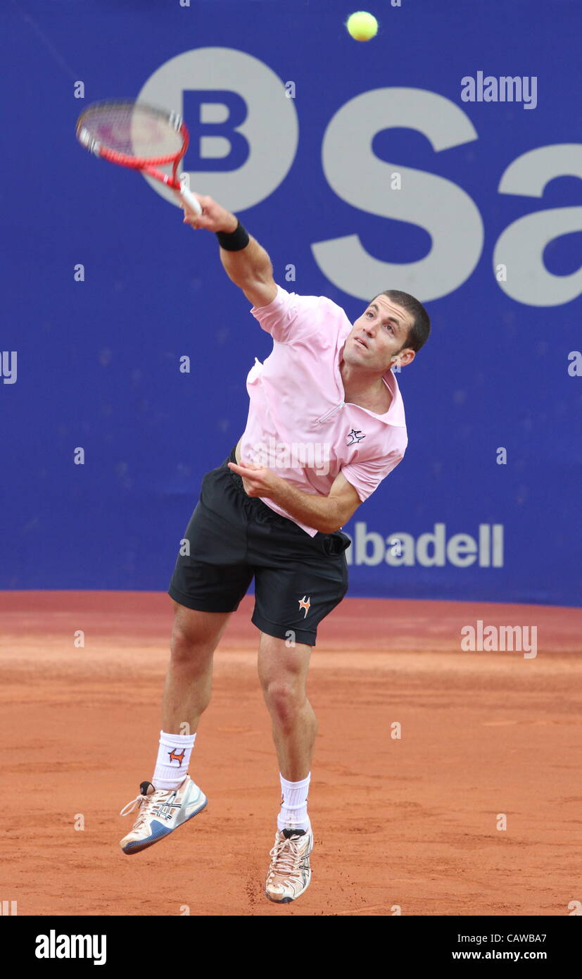 25.04.2012 Barcelone, Espagne. ATP 500, Barcelone Open Banc Sabadell. Picture Show Flavio Cipolla Banque D'Images