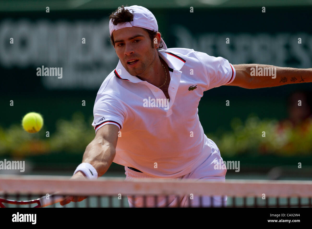 30.04.2012. - Lisbonne, Portugal - Robin Haase (NED) défait Simone Bolelli (ITA) par 6-1 et 6-4 sur l'Estoril Open Banque D'Images