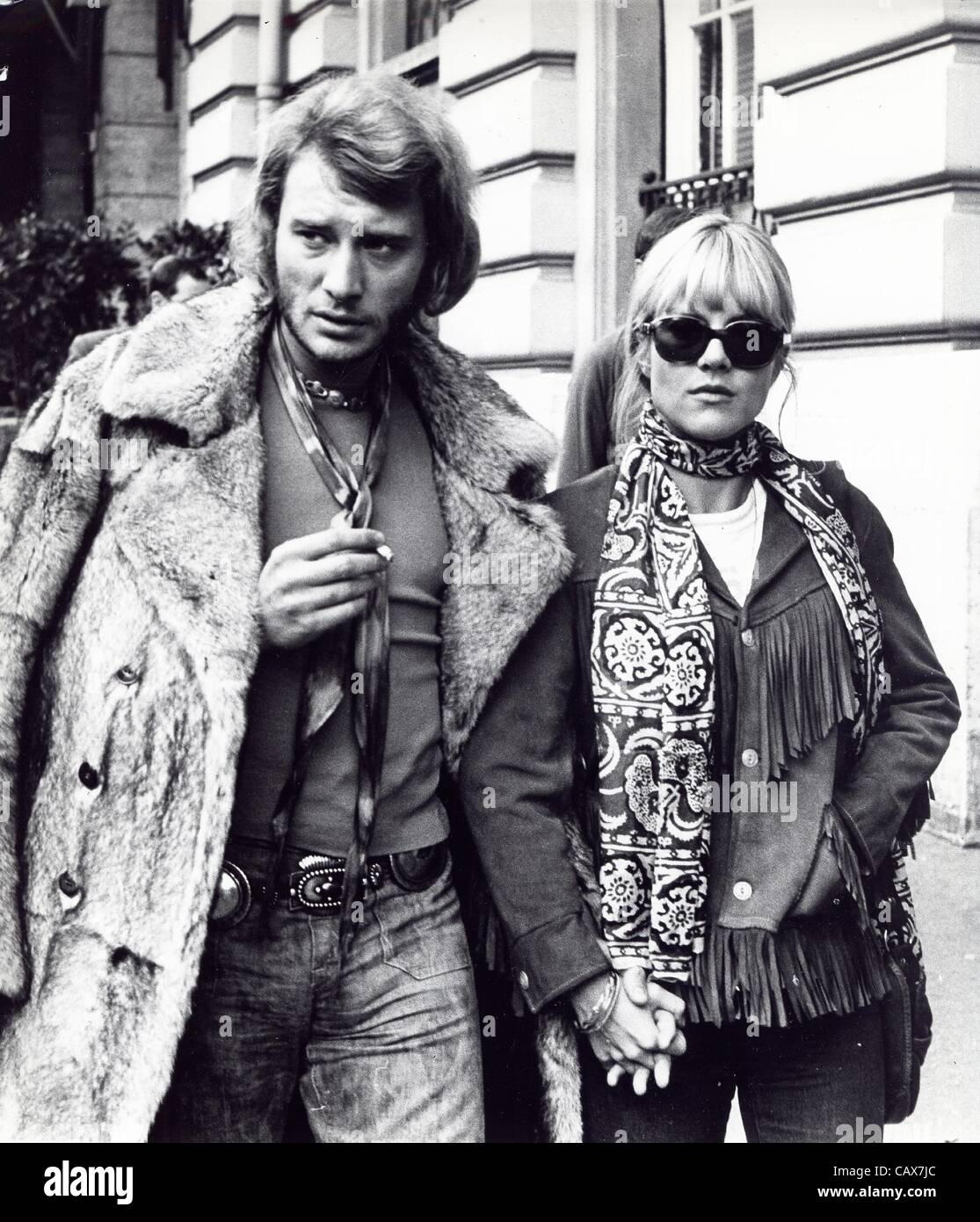 JOHNNY HALLYDAY Sylvie Vartan.(Image Crédit © P.I.P/Globe Photo Stock JOHNNY HALLYDAY Sylvie Vartan.(Image Crédit © P.I.P/Globe Photo Stock