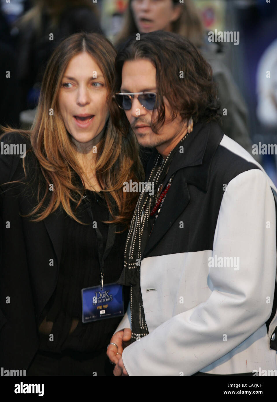 London, UK, 09/05/2012 : Johnny Depp participe à l'Ombre - UK film première à l'Empire, le Leicester Square. Banque D'Images