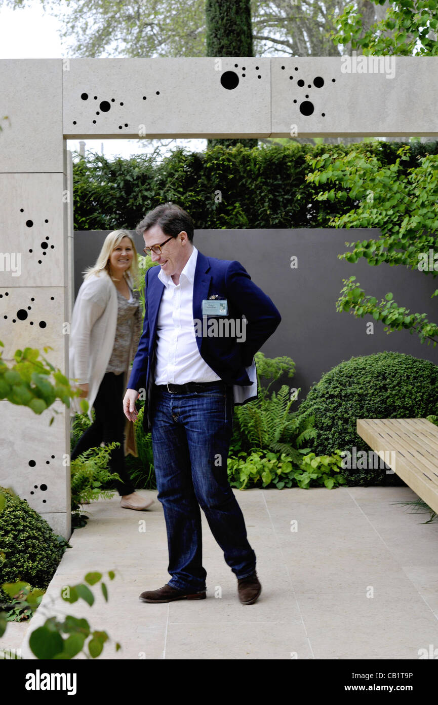Londres, Royaume-Uni. 21 mai, 2012. Acteur et comédien Rob Brydon célèbre pour son rôle dans Gavin et Stacey, à la RHS Chelsea Flower Show 2012 à Londres, Royaume-Uni Banque D'Images