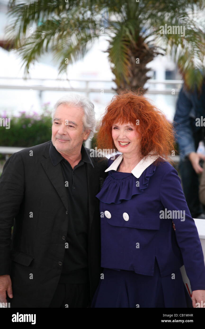 Pierre Arditi, Sabine Azema, au Vous n'avez encore rien vu photocall au 65e Festival de Cannes en France. Lundi 21 mai 2012 au Festival de Cannes, France. Banque D'Images