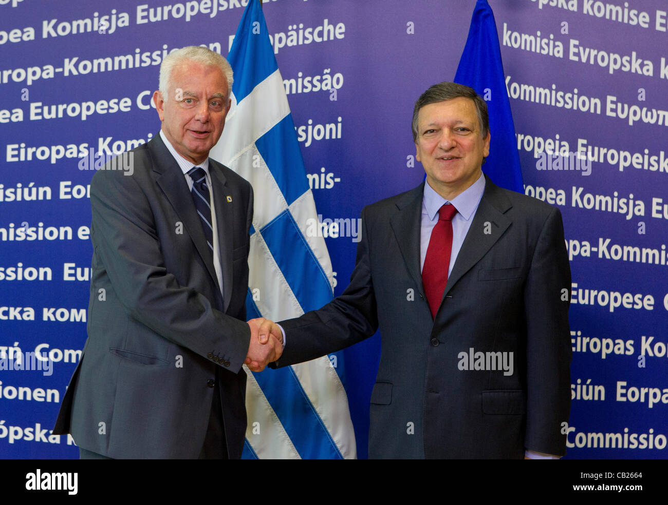 Le Premier ministre grec Panagiotis PIKRAMMENOS Banque D'Images