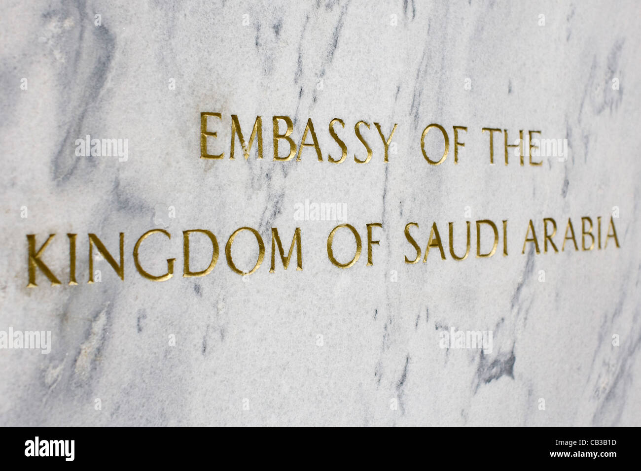 L'ambassade du Royaume d'Arabie Saoudite à Washington, DC. Banque D'Images