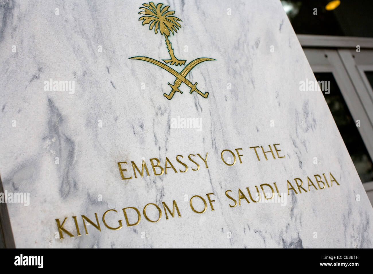 L'ambassade du Royaume d'Arabie Saoudite à Washington, DC. Banque D'Images