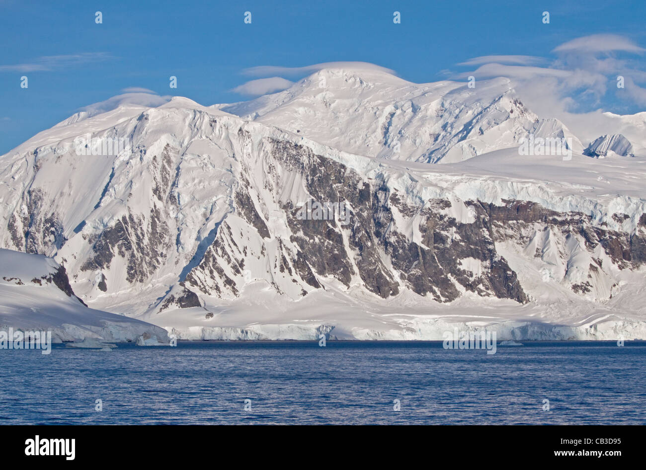 Paradise Bay, péninsule antarctique Banque D'Images