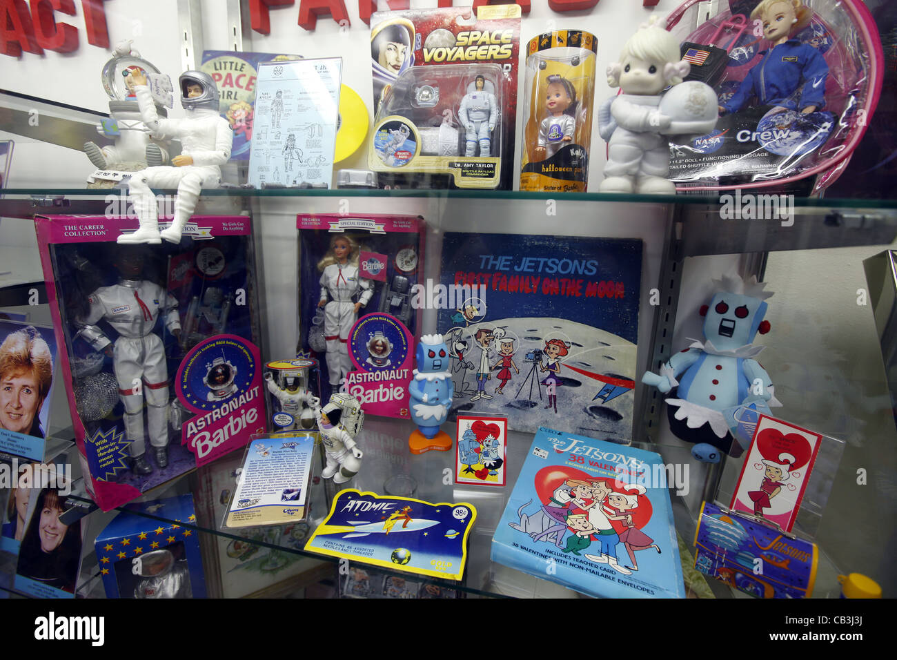 Souvenirs de l'espace l'ère spatiale au Centre Spatial Kennedy Banque D'Images