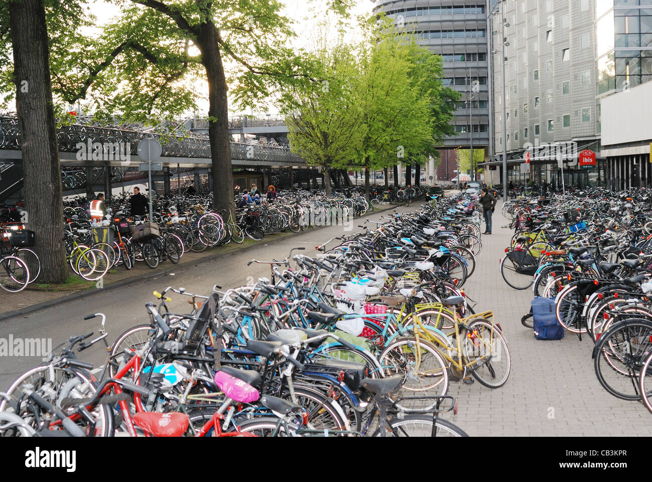 Location parking à Amsterdam Banque D'Images