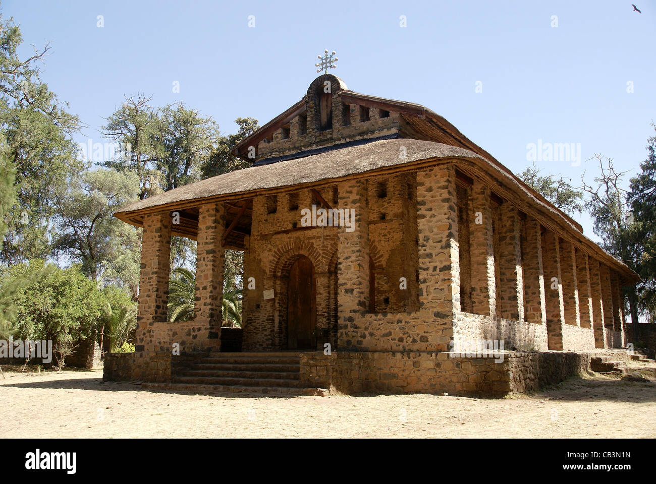 L'Afrique, l'Ethiopie, Gondar l'enceinte royale de l'Église Debre Birhan Selassie Banque D'Images