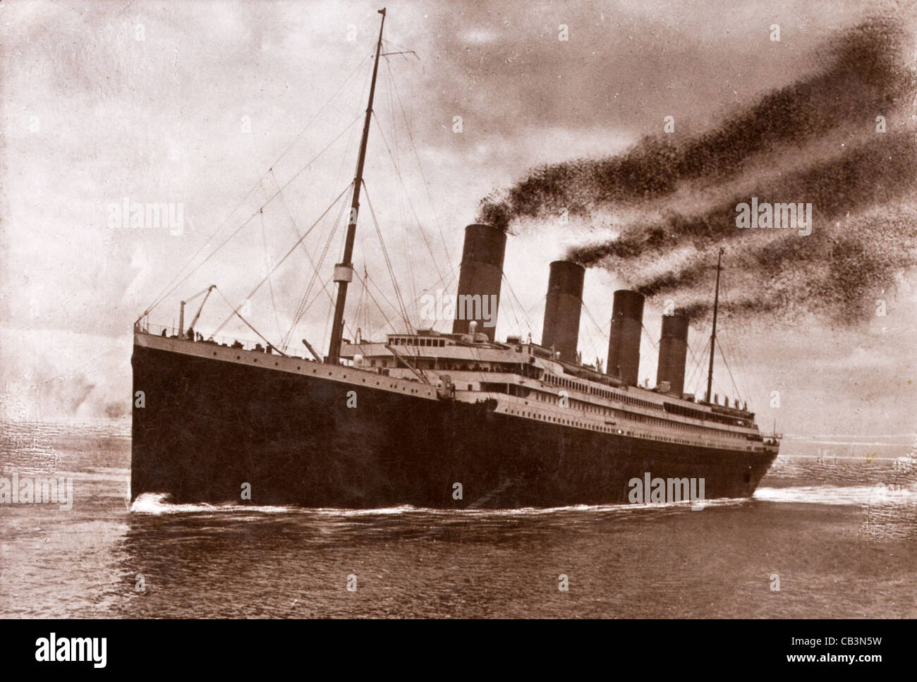 Photo du Titanic avec les paroles de plus près de toi, mon Dieu l'hymne au son de laquelle le Titanic a coulé Banque D'Images
