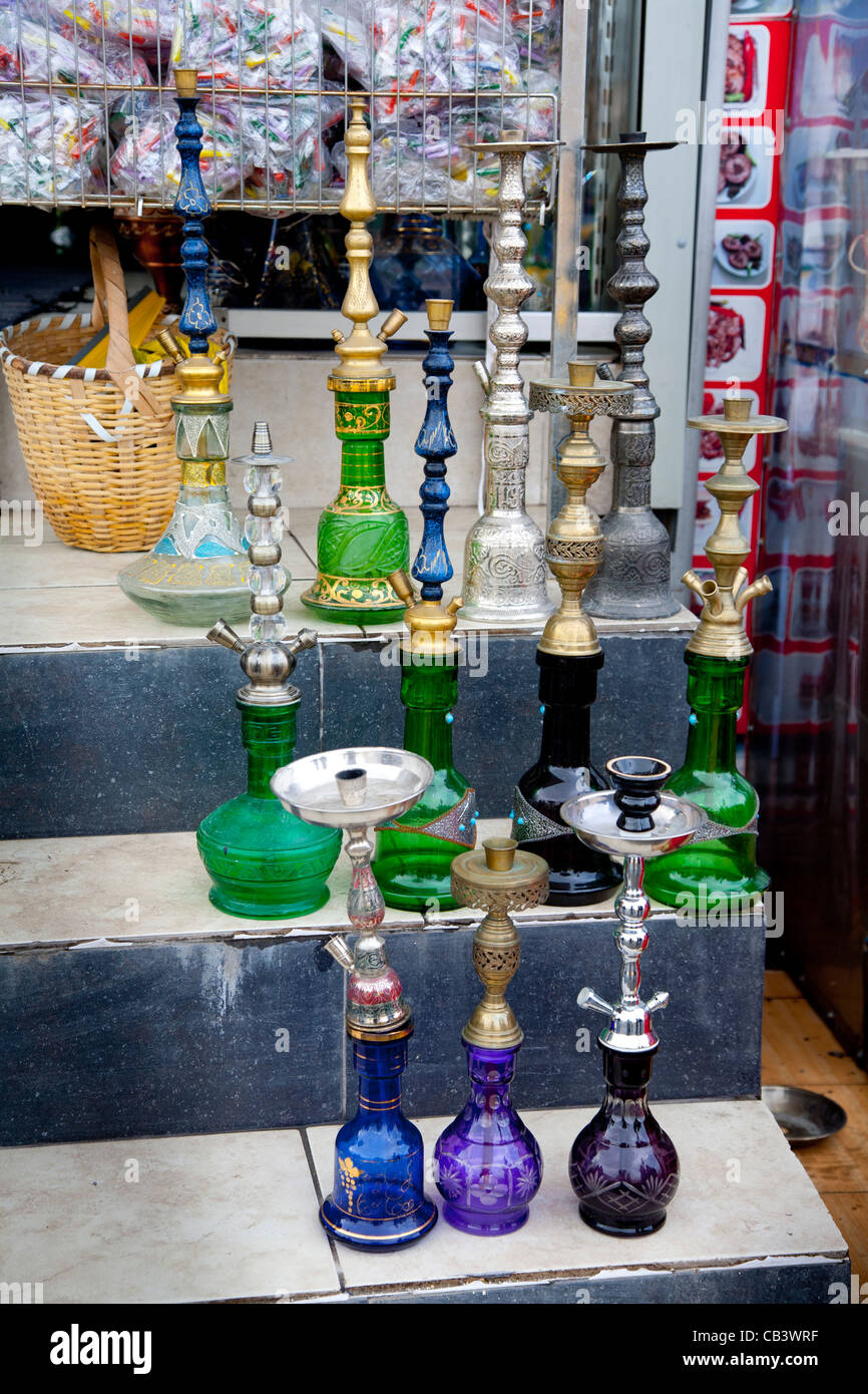 Boutique de tuyaux. Istanbul, Turquie. Banque D'Images