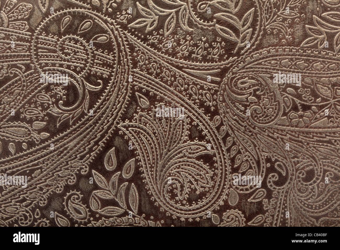 Motif floral background en cuir Banque D'Images