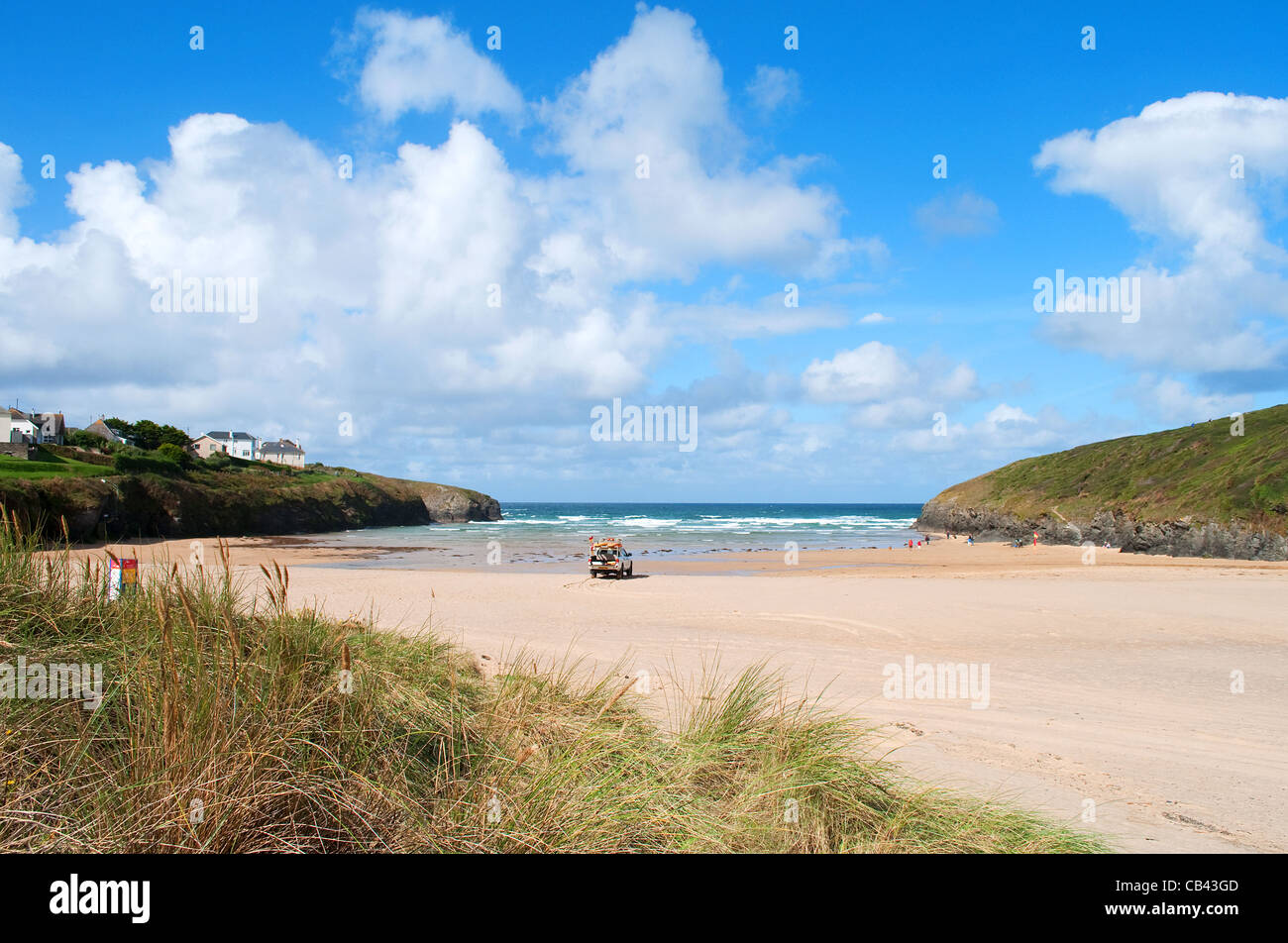 Padstow porthcothan Bay sur la côte nord de Cornwall, uk Banque D'Images