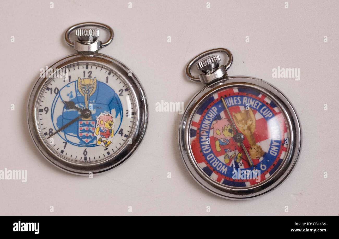 Coupe du Monde 1966 deux chronomètres. Banque D'Images