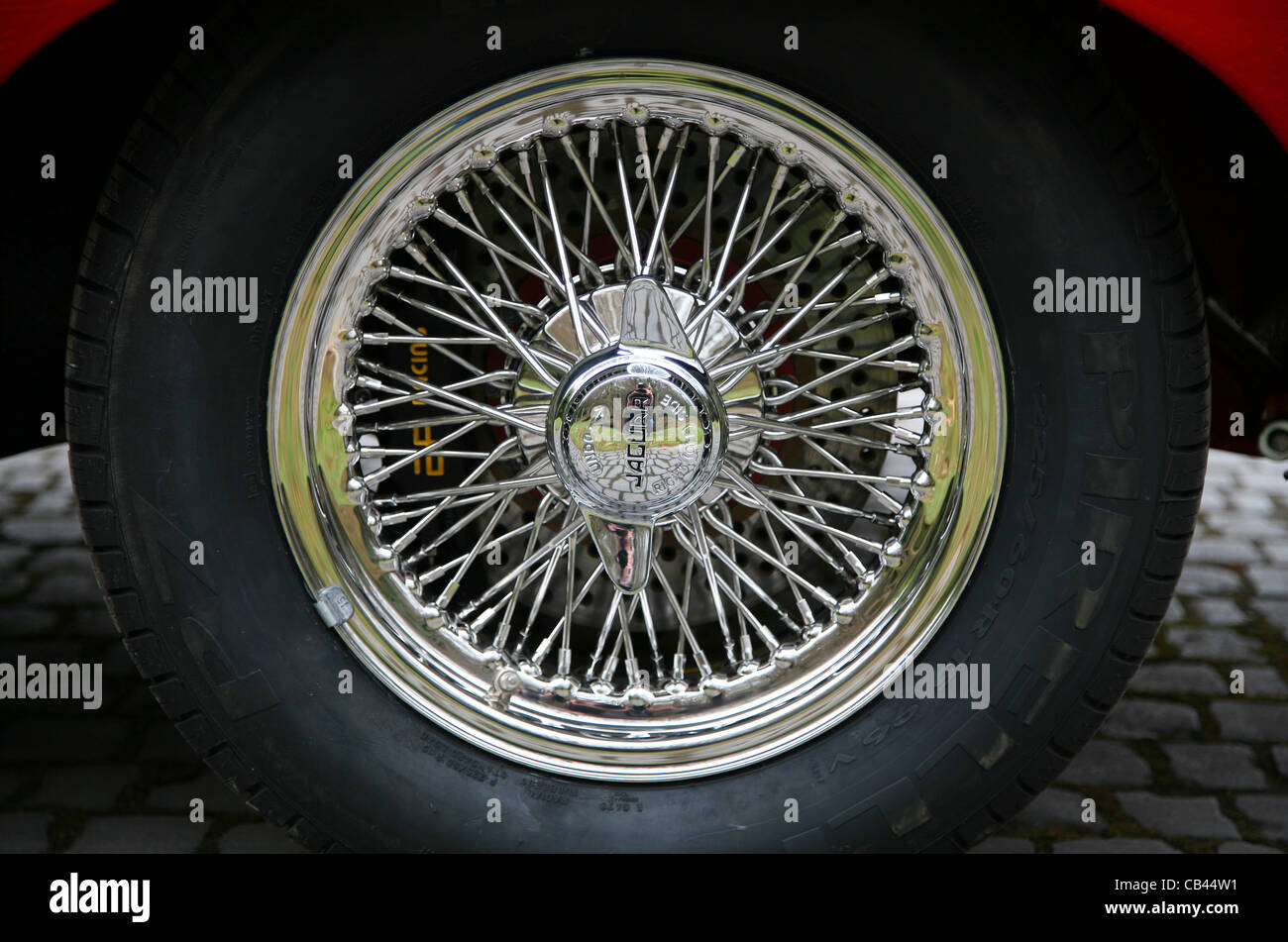 Jaguar E-type, voiture. Banque D'Images