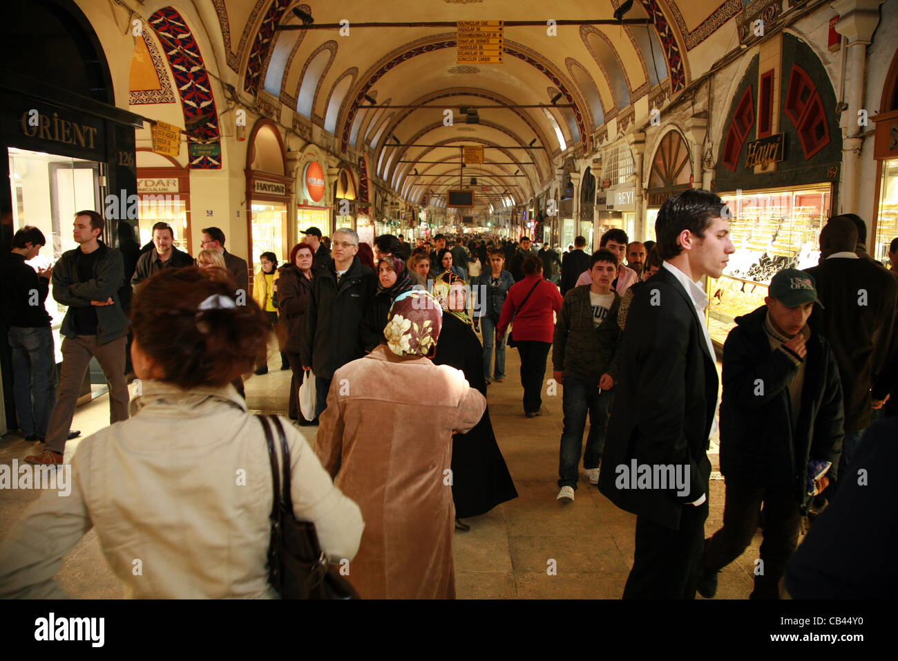 Le Grand Bazar à Istanbul, Turquie. Banque D'Images