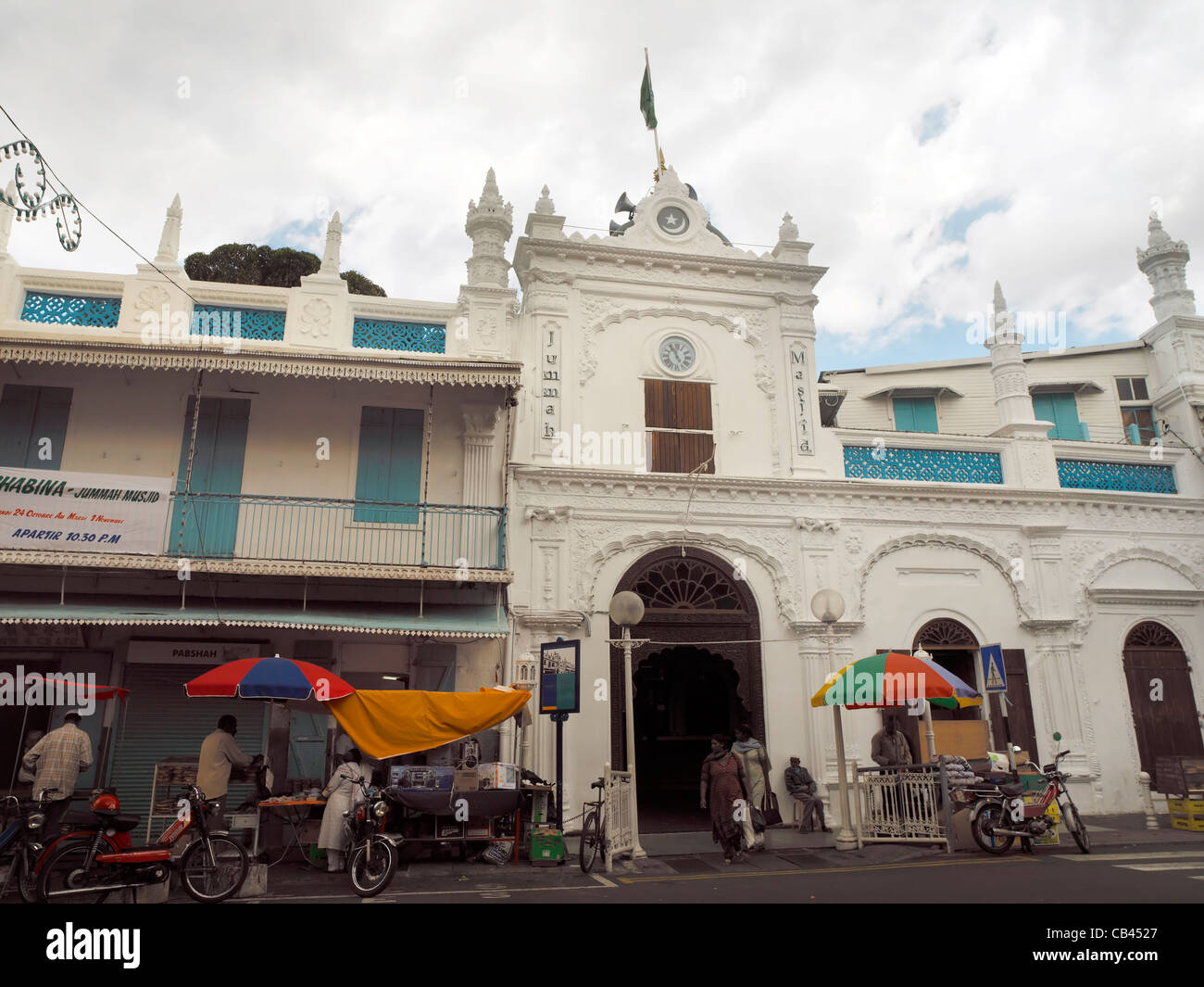 Port Louis Maurice Mosquée Jummah Masjid en dehors Banque D'Images