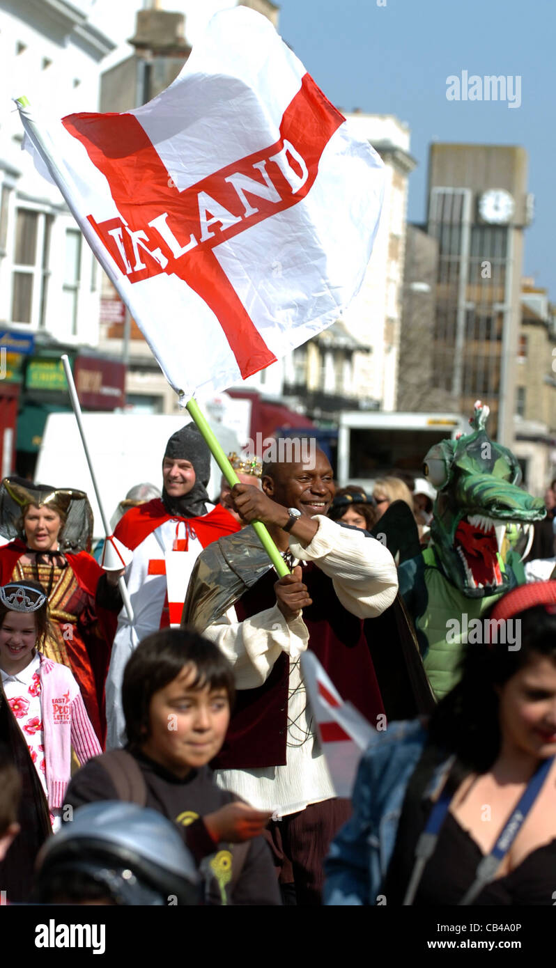 Le St Georges Day Parade Hove Brighton UK Banque D'Images