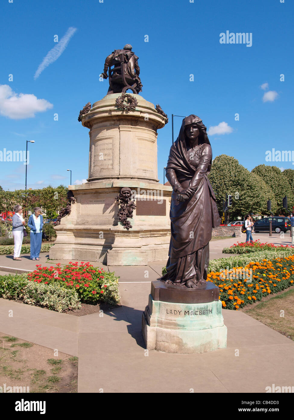 Statue de Lady Macbeth, Stratford upon Avon, Warwickshire, UK Banque D'Images